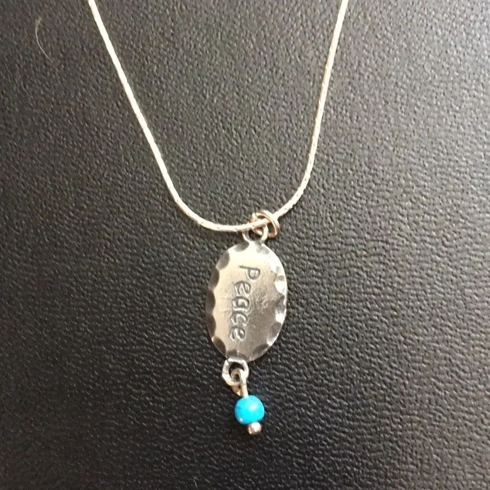 Peace necklace sterling
